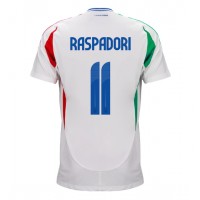 Camisa de Futebol Itália Giacomo Raspadori #11 Equipamento Secundário Europeu 2024 Manga Curta